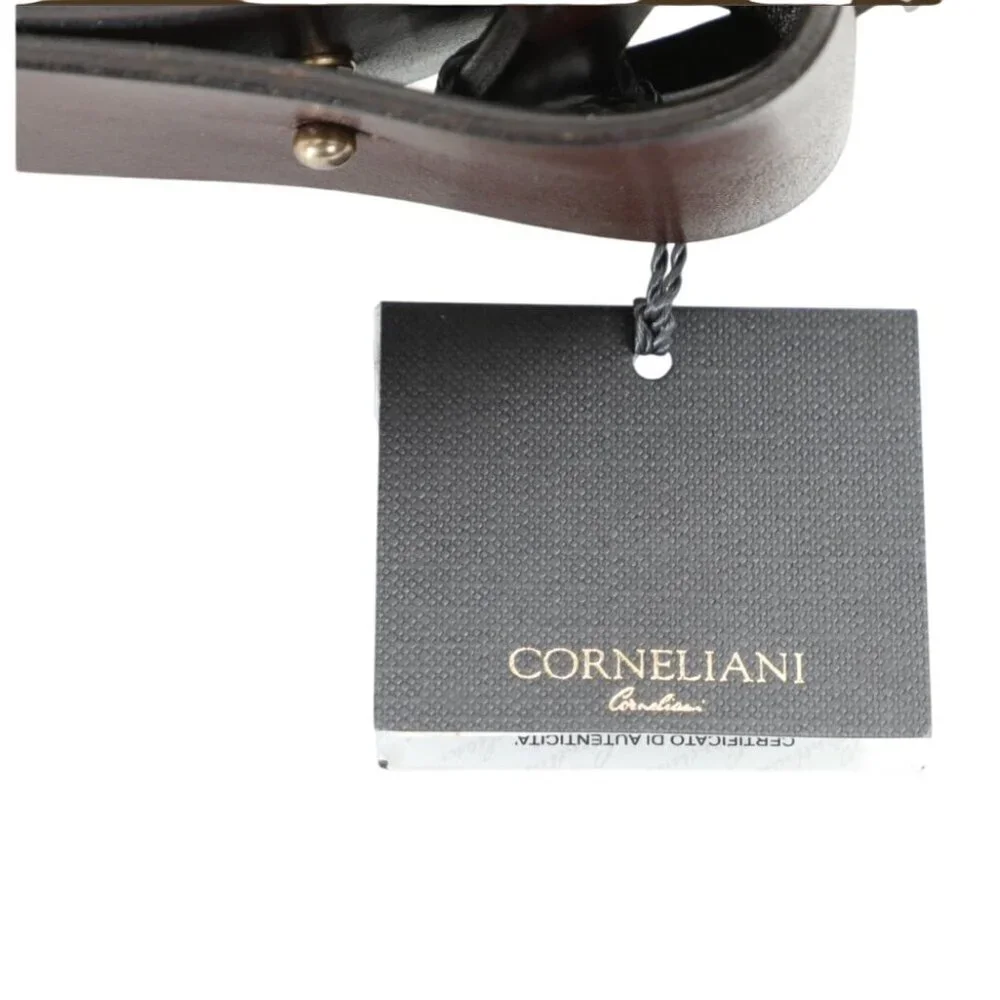 NWT Corneliani Women’s Wide Leather Statement Belt US 30 IT 75 Brown MSRP $395
